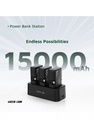 Green Lion 3 In 1 Power Bank Station #GN3IN1PB5KBK
