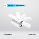 Powerology 4in1 180° Foldable Car Vaccum Cleaner #PW4N1FCVWH