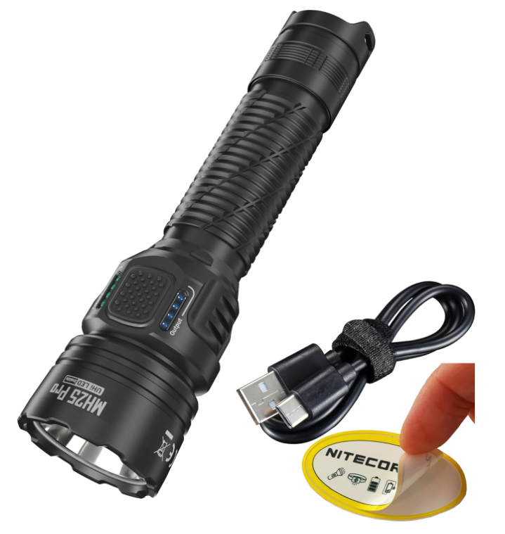 Nitecore MH25 Pro USB-C Rechargeable Ultra Long Range LED Flashlight - 3300 Lumens