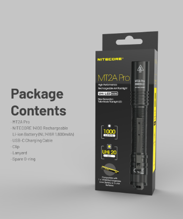 Nitecore MT2A Pro EDC Flashlight, 1000 Lumen
