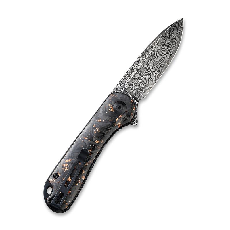 CIVIVI Elementum Shredded CF and Copper Damascus #C907C-DS3