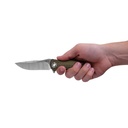 ZT Folding Knife CPM-20CV Two-Tone Blade, Bronze Anodized Titanium Handles #0609