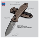 BENCHMADE Mini Presidio II #575SGY-2001