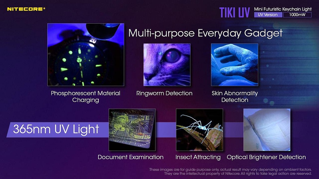 Nitecore Mini Futuristic Key Chain Light UV Version #TIKI-UV