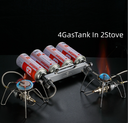 Gas connector to 4 gas 220g to 2 outlet 450g gas adaptor #Z54