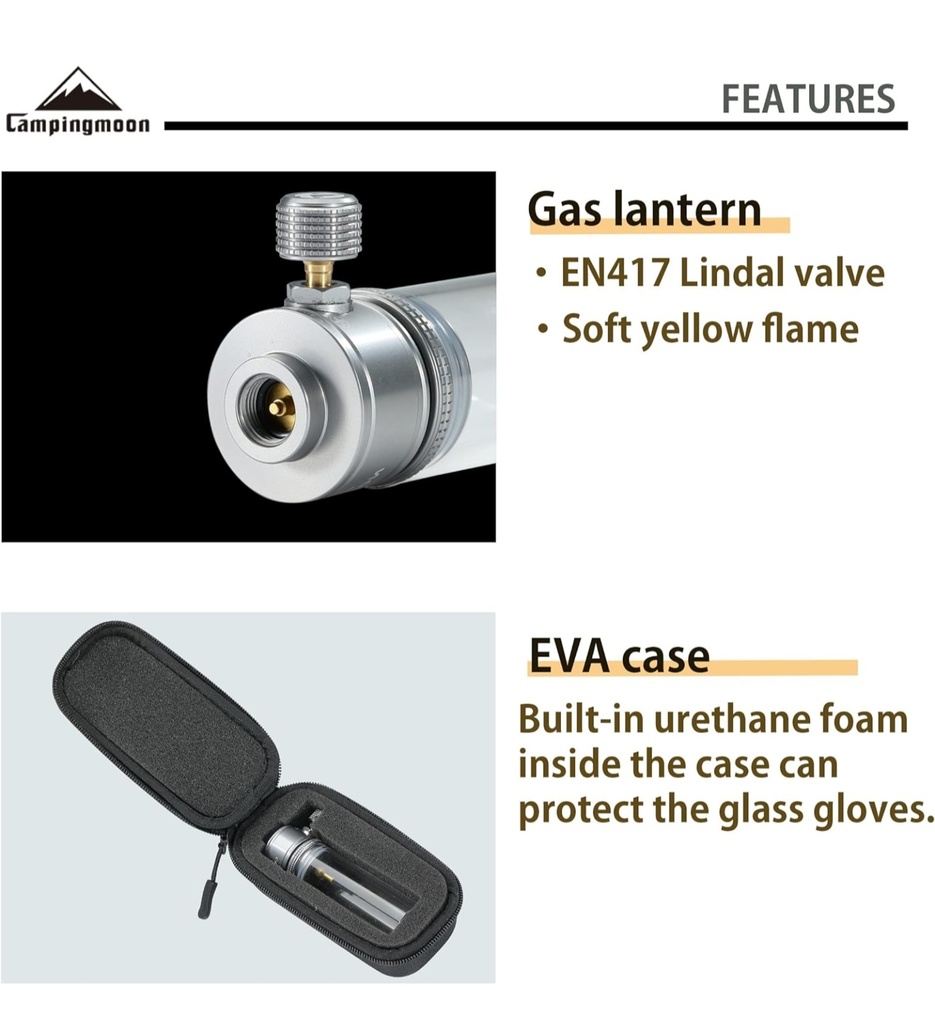 Camping Gas Lantern with Bag #T-1D