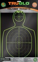 TRUGLO Tru-See Handgun Target 6pk #TG13A6
