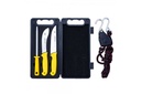 ARCOS SET OF 2 KNIVES , SHARPENER AND A WINCH