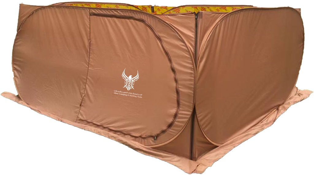 ALHOR DEVELOPED WINDSHIELD WITH YELLOW LINER FOR CAMPING 320*320*150 CM