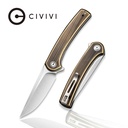 CIVIVI Mini Asticus Linerlock Brass #C19026B-2